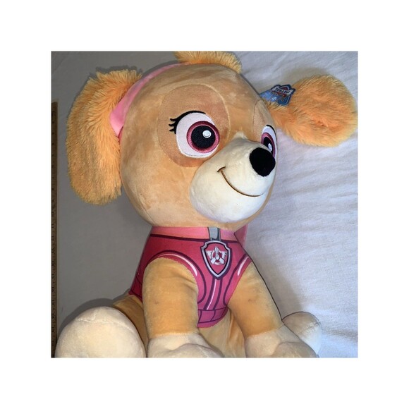 Nickelodeon Paw Patrol Skye Plush Stuffed Girl Puppy Dog Pink Sky Large 15" NWT - Picture 10 of 10
